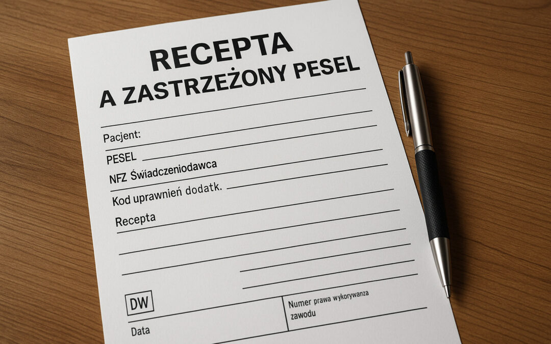 Recepta a zastrzeżony pesel