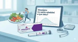 stwórz mi profesjonalną grafikę promującą mój artykuł w google news, na temat: Mounjaro (Tirzepatyd): Dualny Agonista GIP/GLP-1 — Cena, Działanie i Brak Refundacji