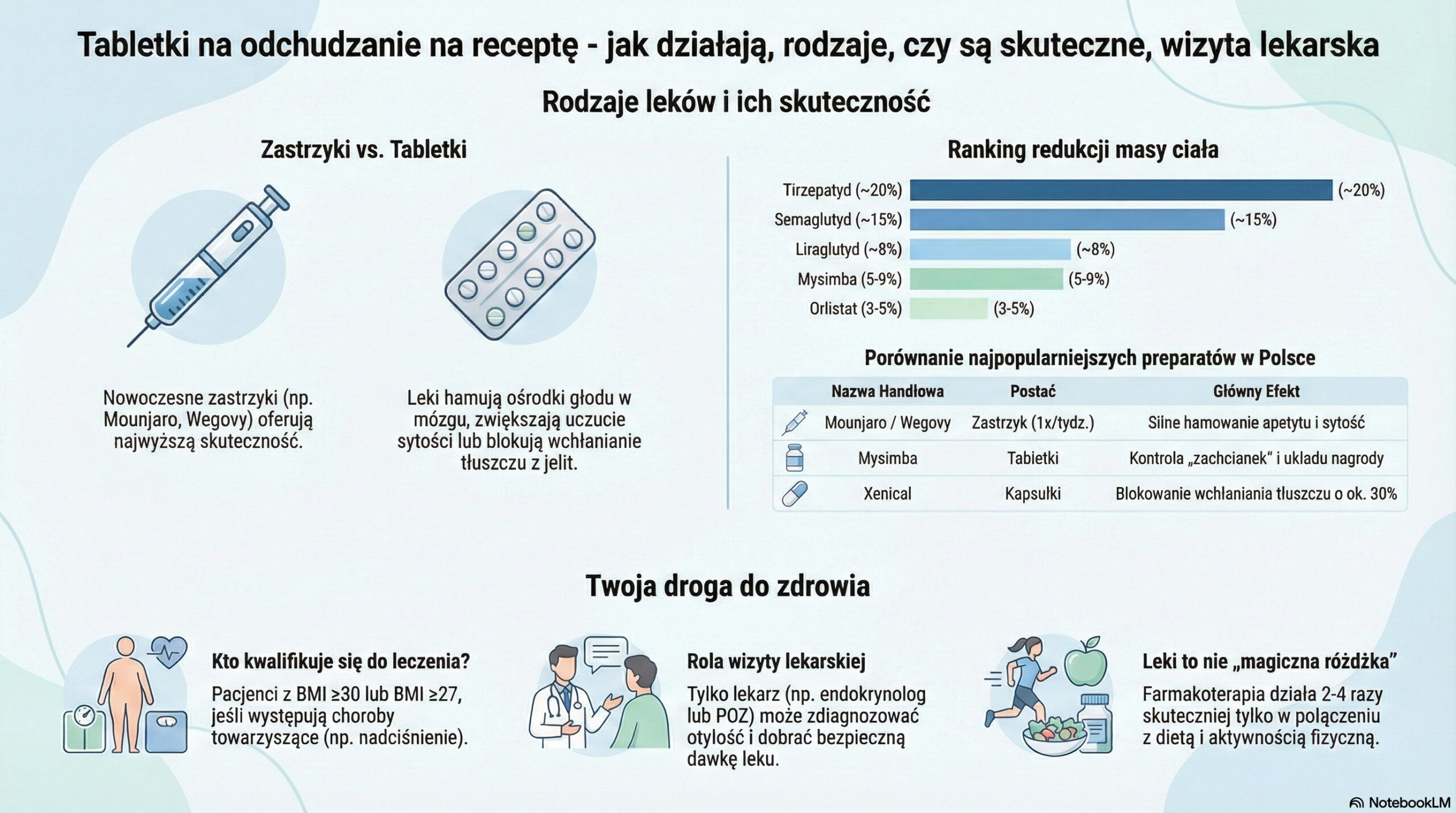 Tabletki na odchudzanie na receptę - jak działają, rodzaje, czy są skuteczne, wizyta lekarska
