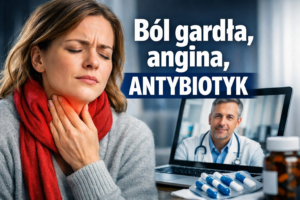 Ból gardła, angina, antybiotyk – kiedy lekarz online może pomóc?