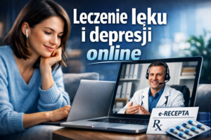 Leczenie lęku i depresji online – jak przebiega konsultacja i e-recepta?
