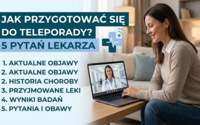 Jak przygotować się do teleporady? 5 rzeczy, o które zapyta Cię lekarz online.