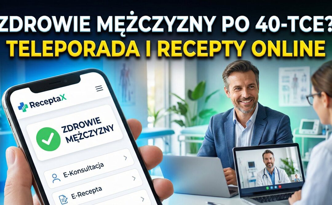 Zdrowie mężczyzny po 40-tce – o jakie badania i recepty warto zapytać podczas teleporady?