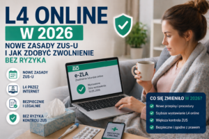 L4 online w 2026. Nowe zasady ZUS-u i jak zdobyć zwolnienie bez ryzyka