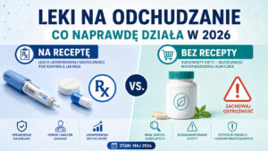 Leki na odchudzanie na receptę i bez recepty — porównanie opcji dostępnych w Polsce w 2026 roku