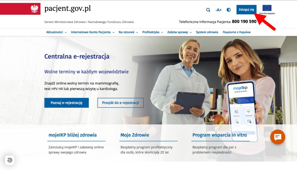 logowanie-IKP-desktop Widok strony głównej Onet Poczta w przeglądarce komputerowej z panelem logowania.