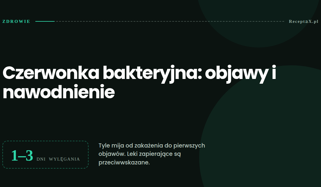 Czerwonka bakteryjna: objawy, nawodnienie i kiedy antybiotyk