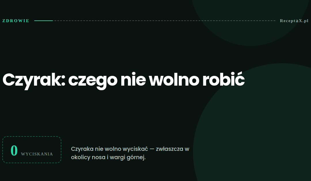 Czyrak: czego nie wolno robić i kiedy potrzebny jest lekarz