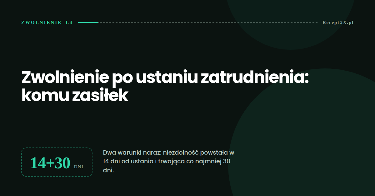 Zwolnienie po ustaniu zatrudnienia — okładka artykułu