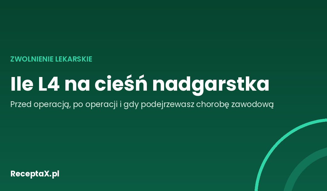 Okładka artykułu o zwolnieniu lekarskim na zespół cieśni nadgarstka
