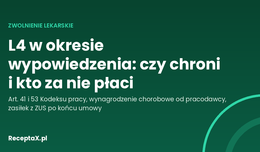 Okładka artykułu o zwolnieniu lekarskim w okresie wypowiedzenia umowy o pracę