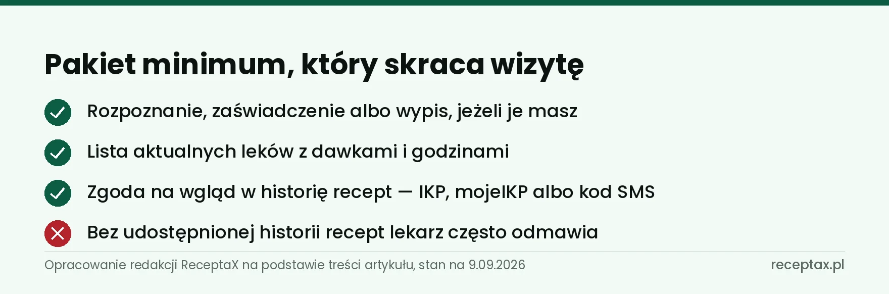 Lista czterech rzeczy do przygotowania przed konsultacją o leki psychotropowe