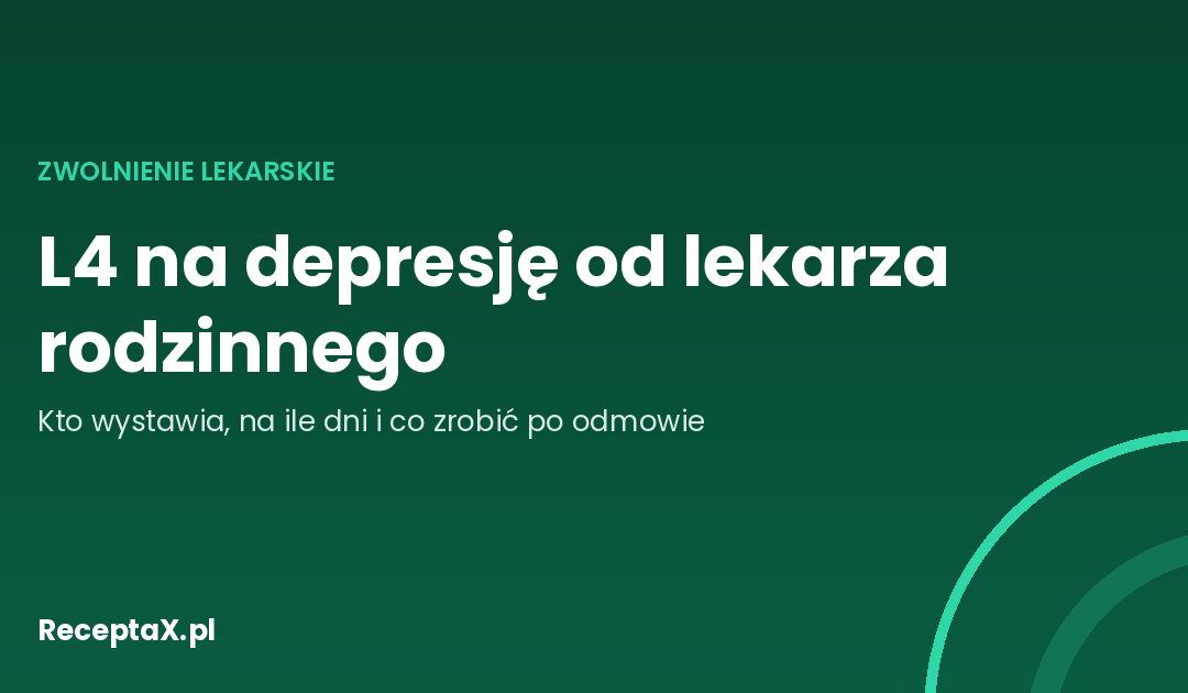 Okładka artykułu o zwolnieniu lekarskim na depresję od lekarza rodzinnego i krokach po odmowie